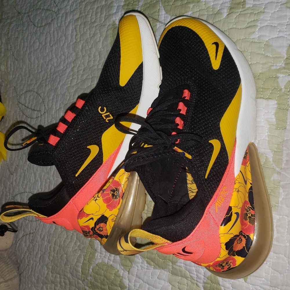 Nike Black and Orange Athletic Shoes